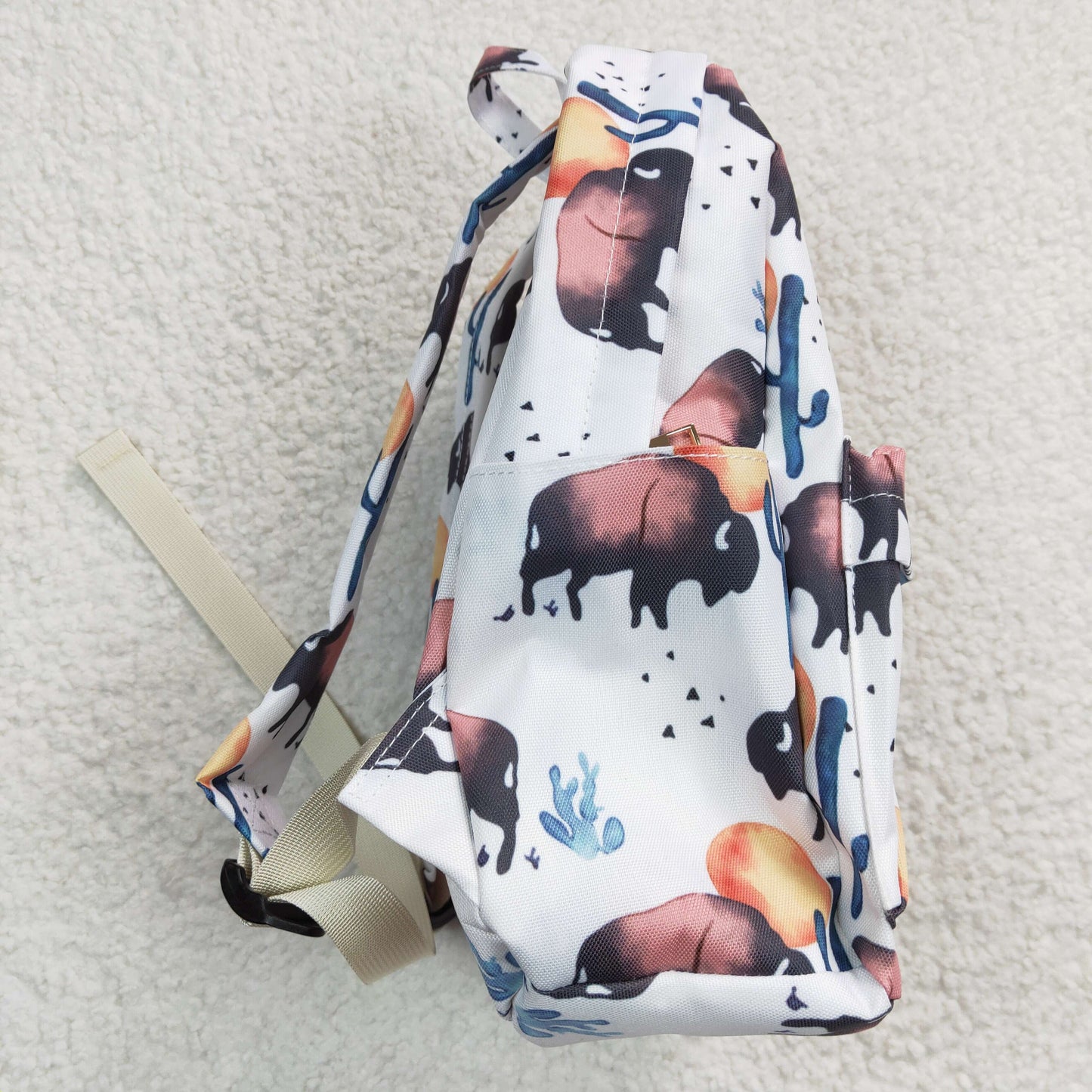 BA0043 Cow Western Print Little Bag Bagpack
