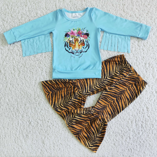Clearance Tiger Tassels Long Sleeve Cool Girls Outfits