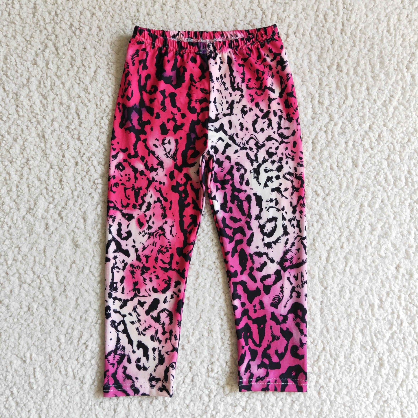 P0014 Pink Leopard Baby Girls Legging Long Pants