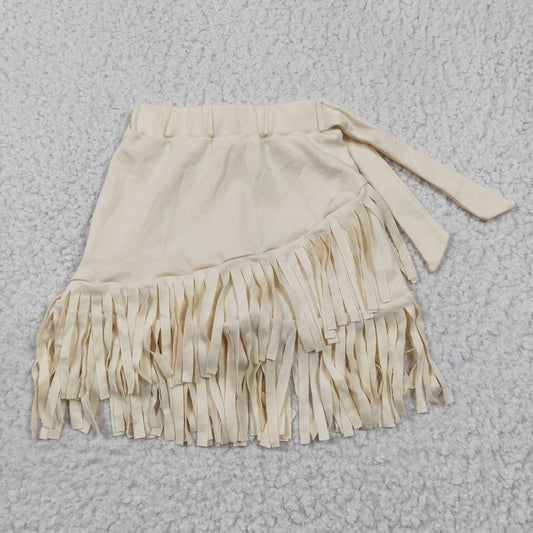 GLK0006 White Tassel Girls Dresses