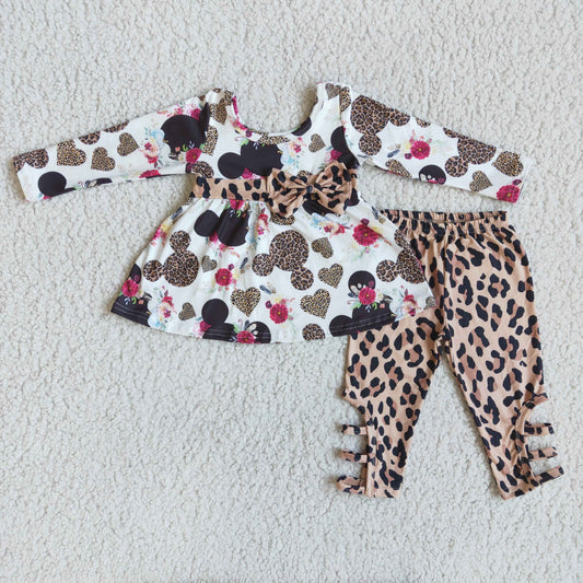 Clearance 6 B9-21 Cartoon Leopard Print Cute Set