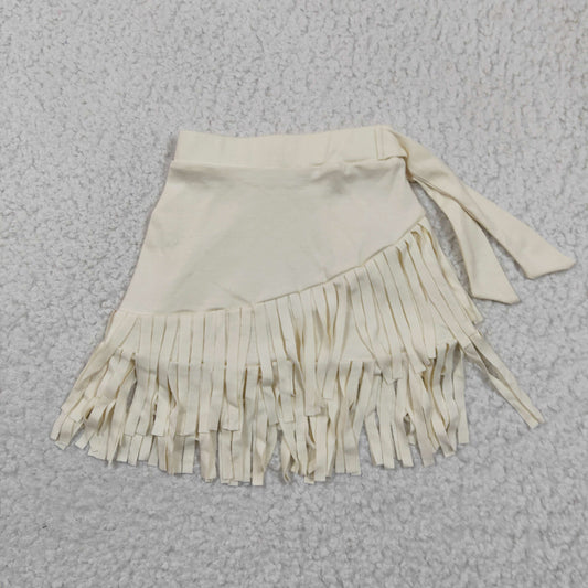 GLK0002 White Tassel Girls Dresses