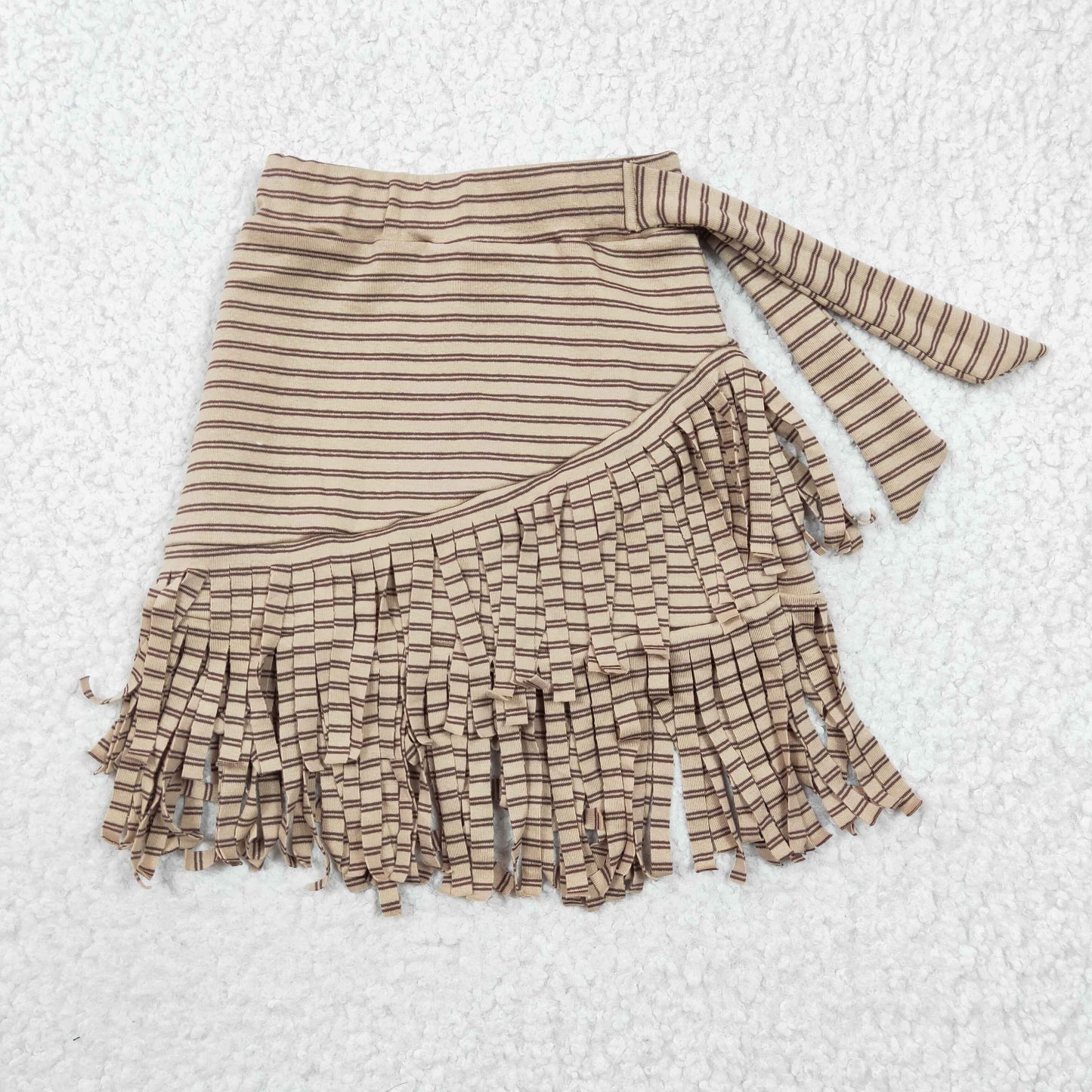 GLK0001 Brown Tassel Girls Dresses