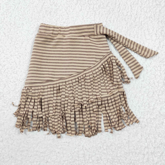 GLK0001 Brown Tassel Girls Dresses