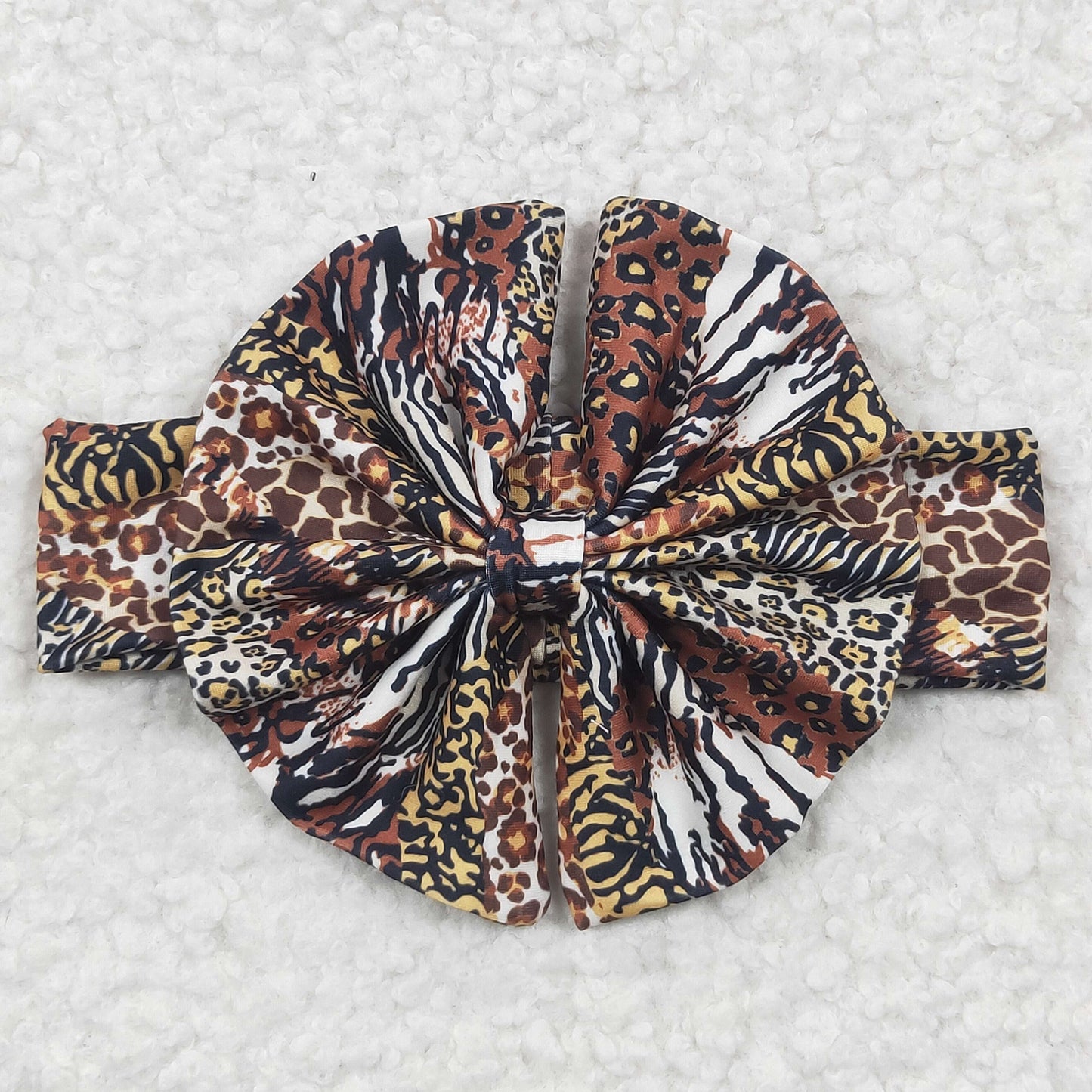 promotion RTS GBO0096 Wild Thing Leopard With Headband Bow 3pcs Girls Short Sleeve Bummies Outfits