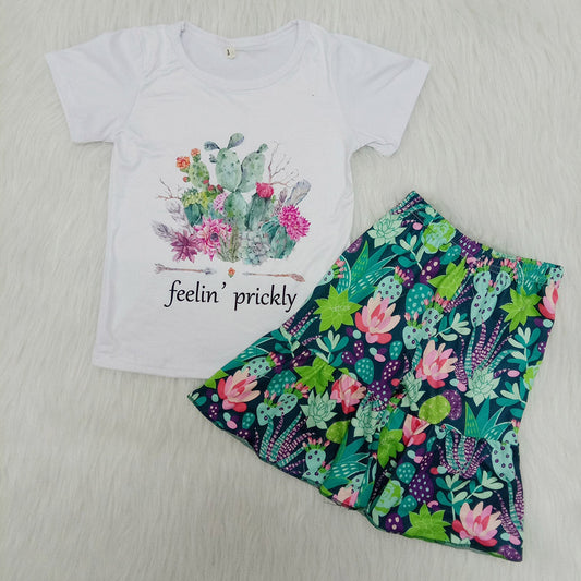 Cactus Short Sleeve Girls Set