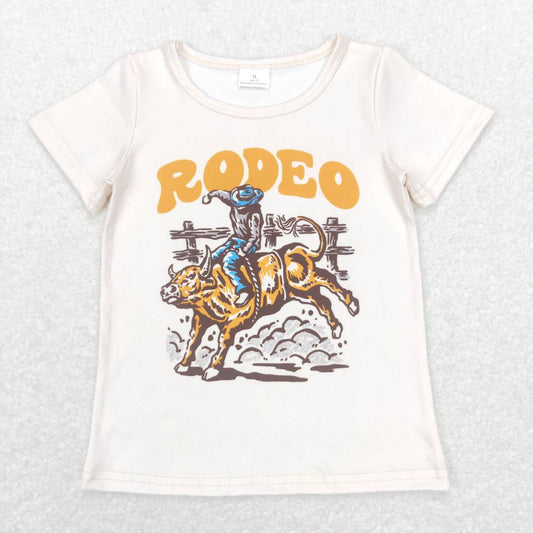 BT0515 Rodeo Cowboy  2Pcs  Girls Short Sleeve Pants Outfits