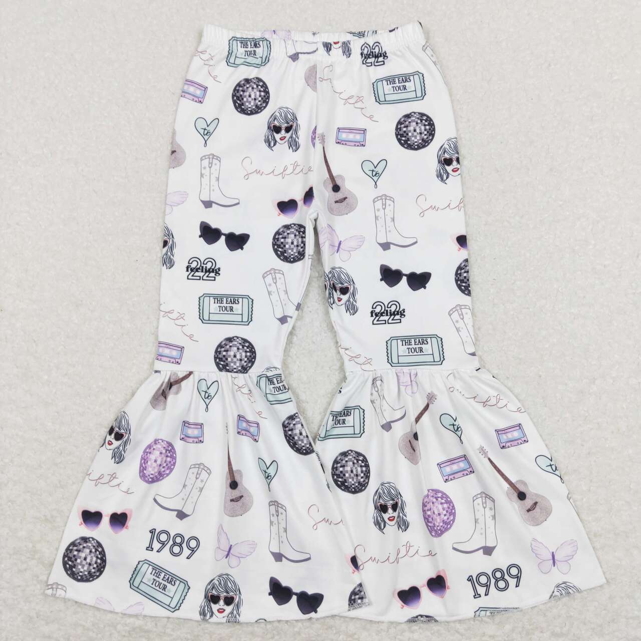 P0415 Taylor Singer    Girls Legging Long Pants Bell Bottom