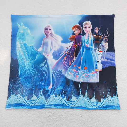 6 B1-36 Cute Baby Girls Lovely Cartoon Design Princess Blanket