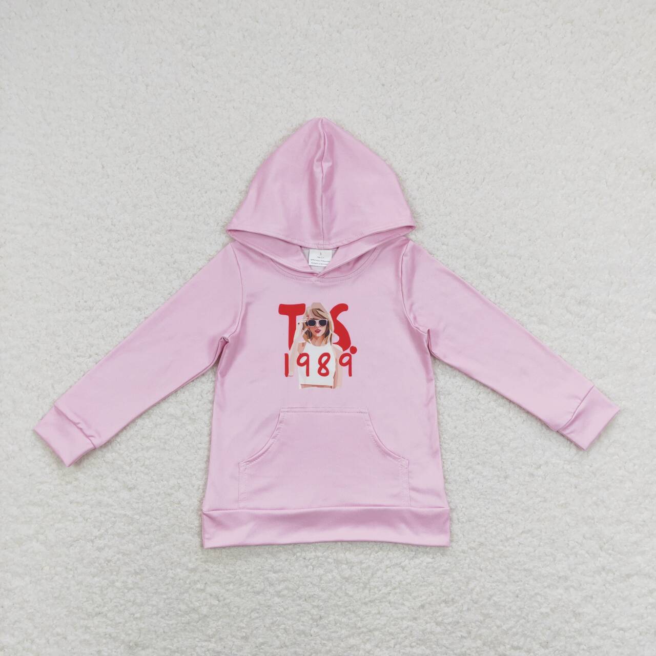 GT0436 Pink 1989 Singer Girls Long Sleeve Hoodies Top