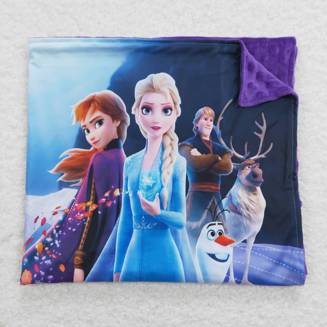 6 B1-36 Cute Baby Girls Lovely Cartoon Design Princess Blanket