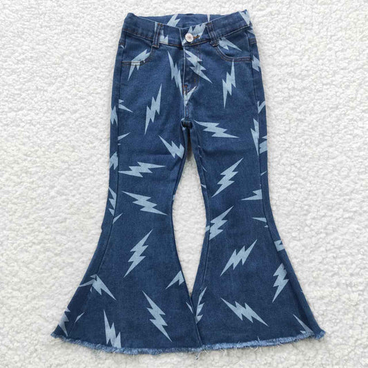 P0128 Blue Girls Denim Jeans