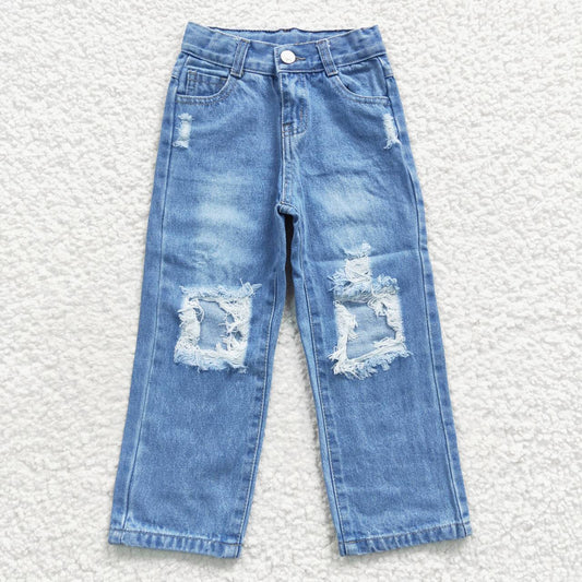 D4-16 Boys Hole Denim Jeans