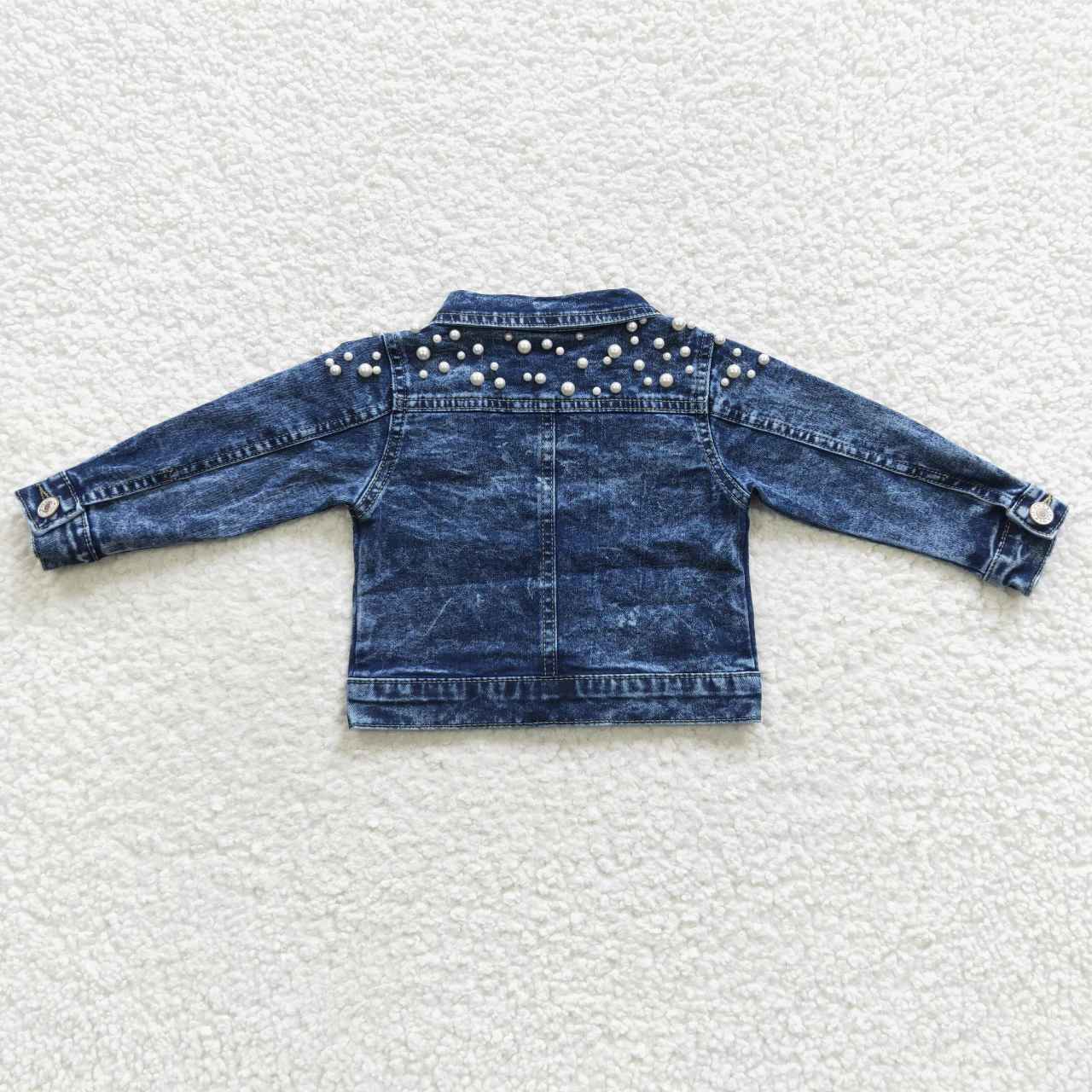 GT0175 Sequin Blue Girls Denim Jacket