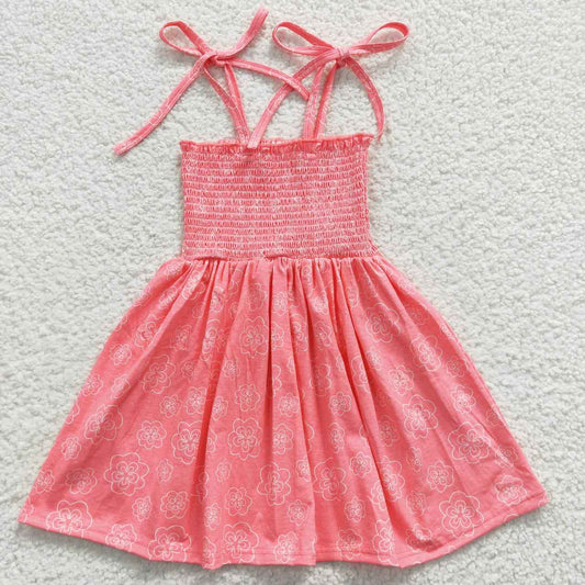 GSD0349 Pink Girls Short Sleeve Dresses