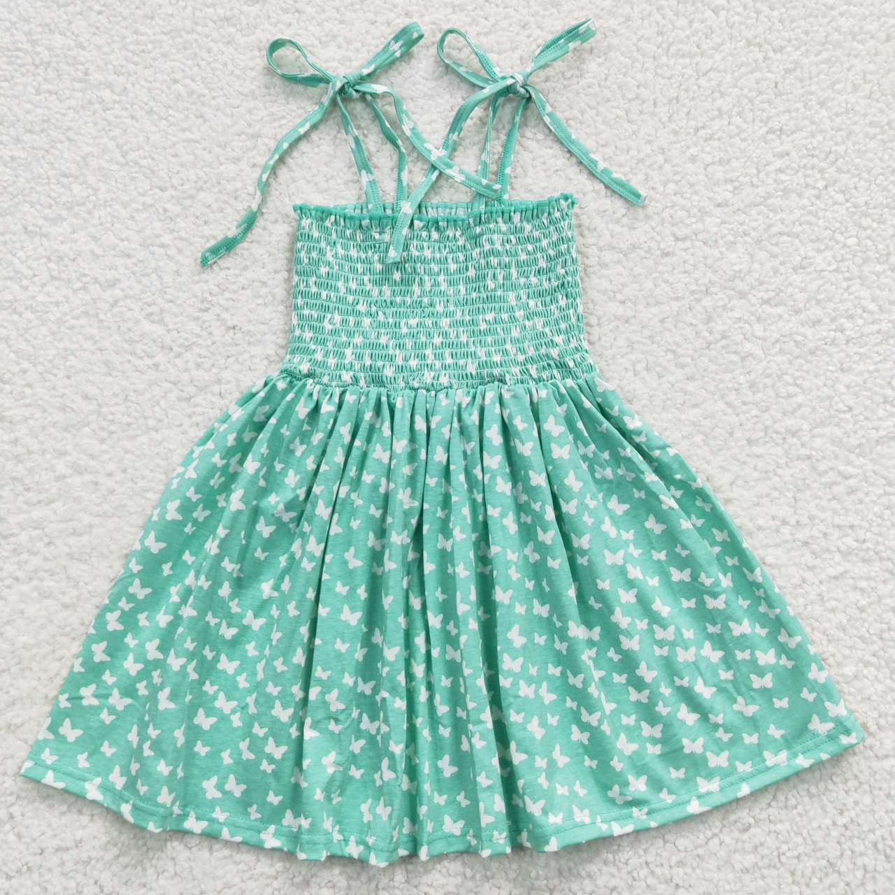 GSD0351 Green Girls Short Sleeve Dresses