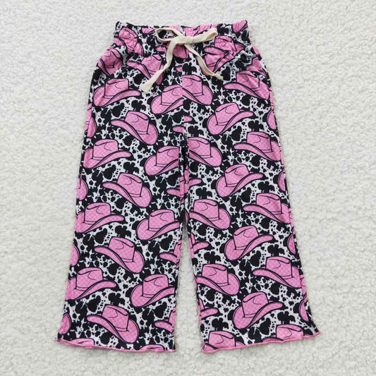 P0137  Pink  Cowboy Baby Girls Legging Long Pants