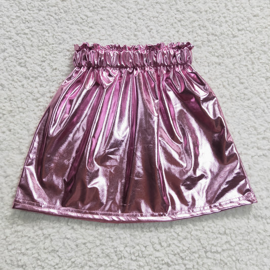 GSD0412  2pcs GT0204 Valentine Love Pink Cake GLK0412 Pink leather Skirt Dresses Girls Short Sleeve Shorts Outfits