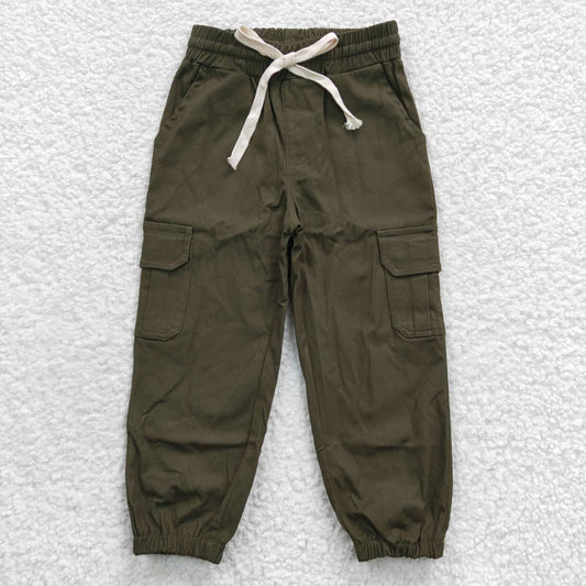 P0135 Green Pocket Boys Legging Long Pants