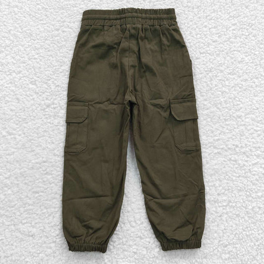 P0135 Green Pocket Boys Legging Long Pants