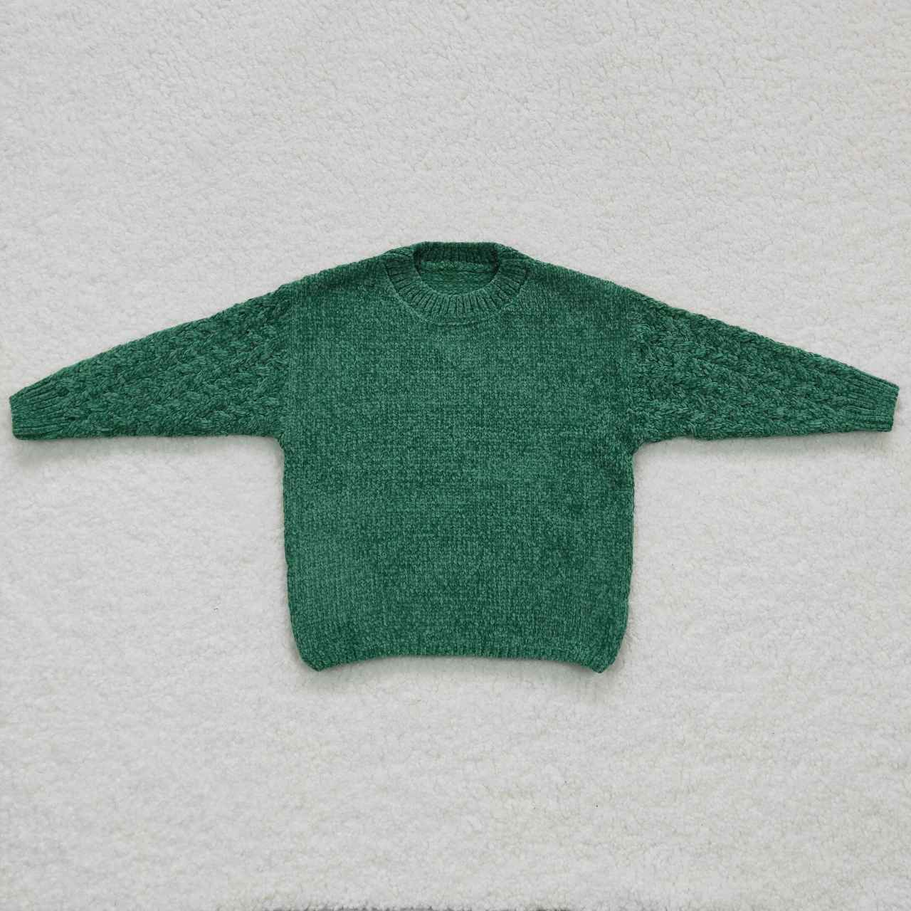 GT0217 Green Girls Long Sleeve Sweater