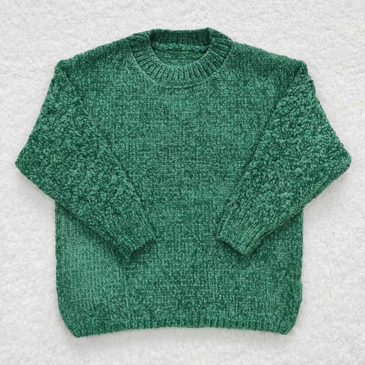 GT0217 Green Girls Long Sleeve Sweater