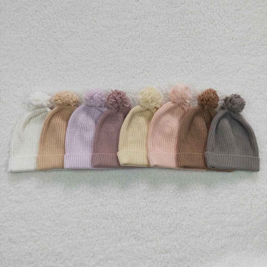 HA0003  White Knit Hat Cap