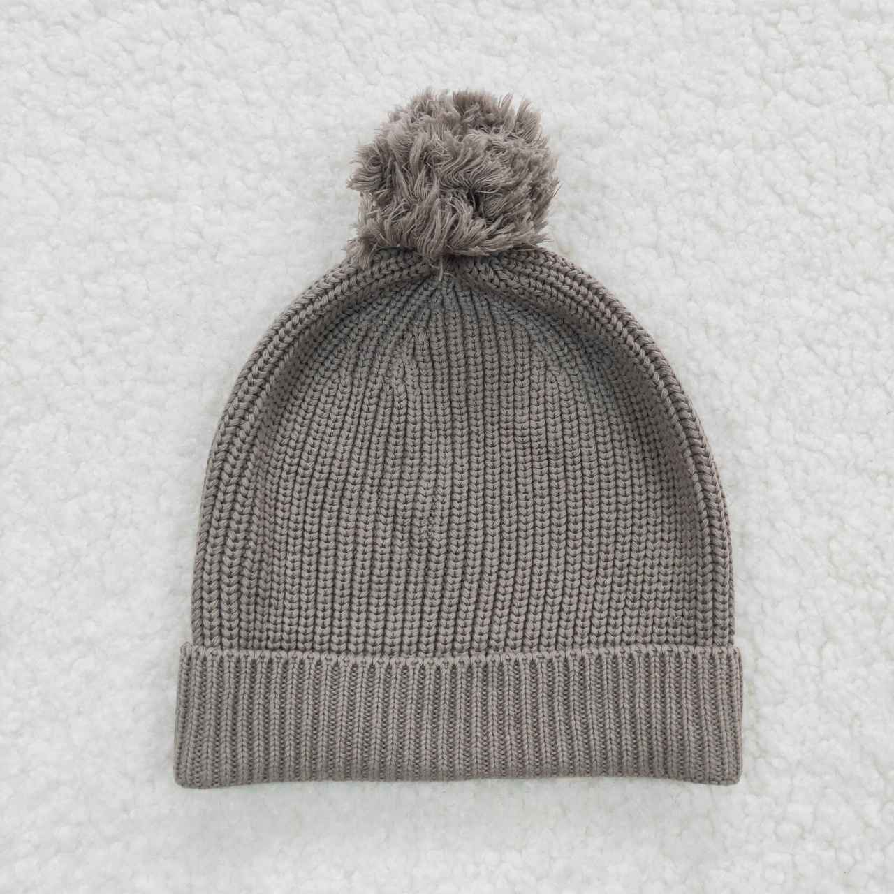 HA0008  Grey Knit Hat Cap