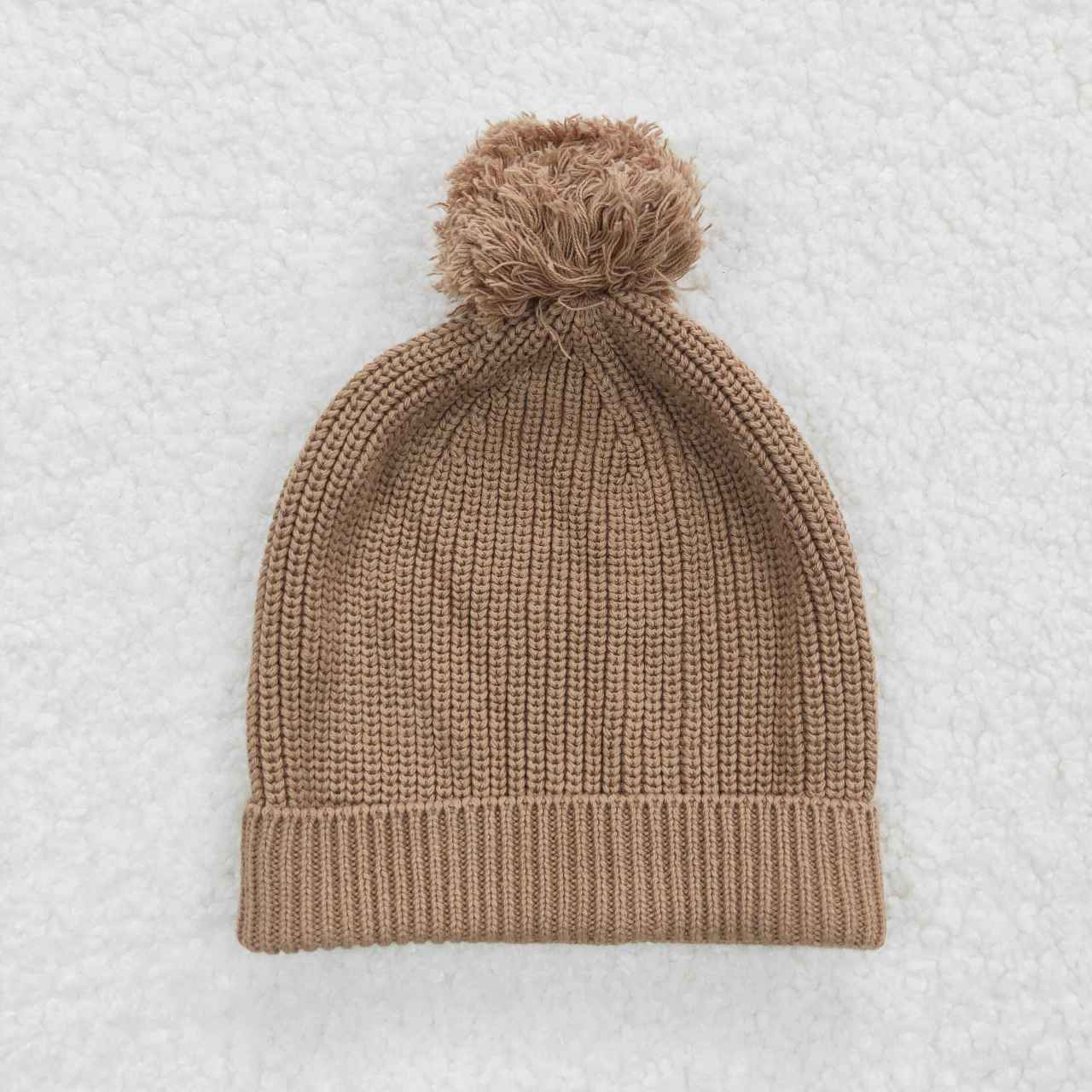 HA0005  Brown Knit Hat Cap