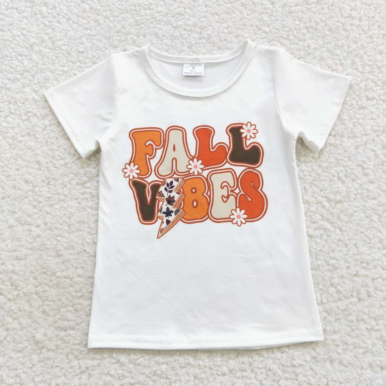 GT0277  Fall Vibe Girls Short Sleeve Top T-shirts