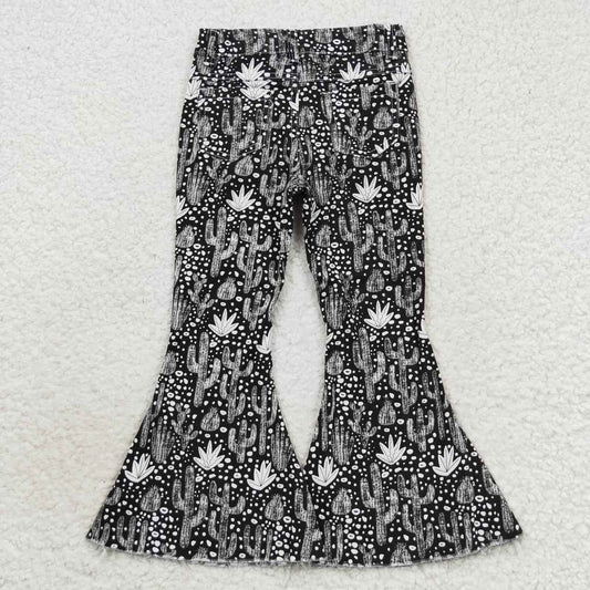 P0158 Cactus Black Girls Bell Pants Denim Jeans