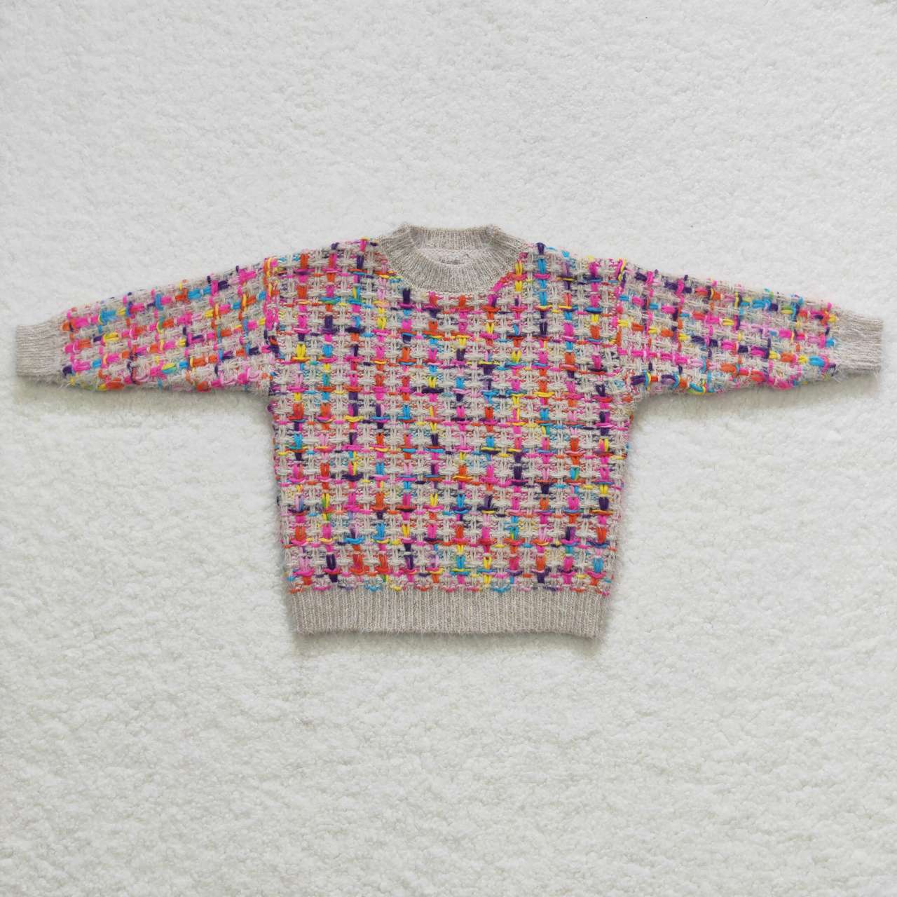 GT0302 Pink Girls Boys Long Sleeve Sweater