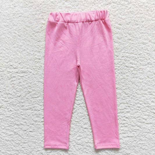 P0212 Pink   Print Girls Long Pants