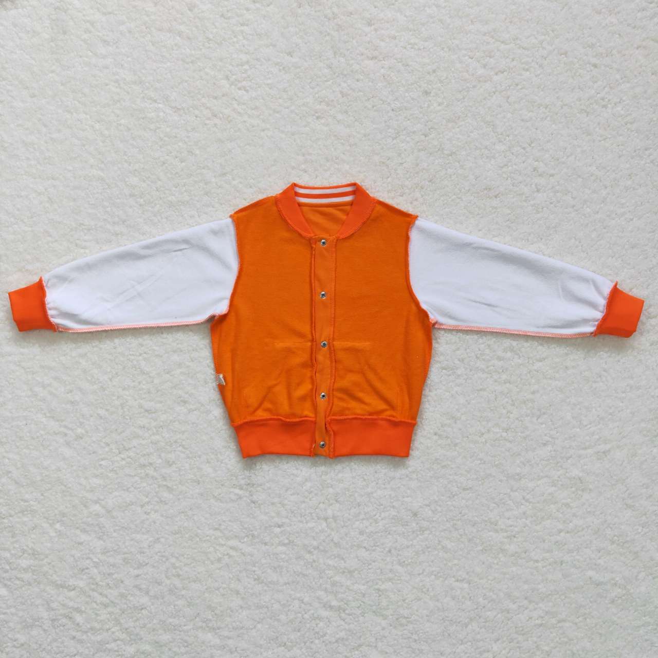 BT0268 Orange Girls Long Sleeve Jacket Top