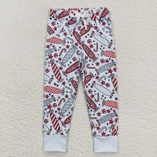 P0287 Christmas Gingerbread  Print Girls Long Pants