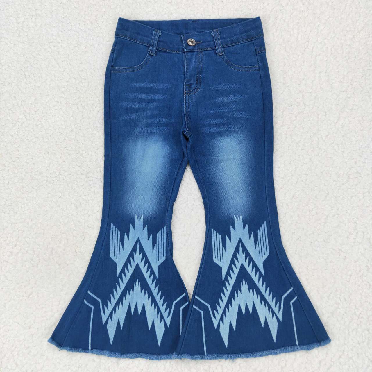 P0126 Blue Girls Denim Jeans