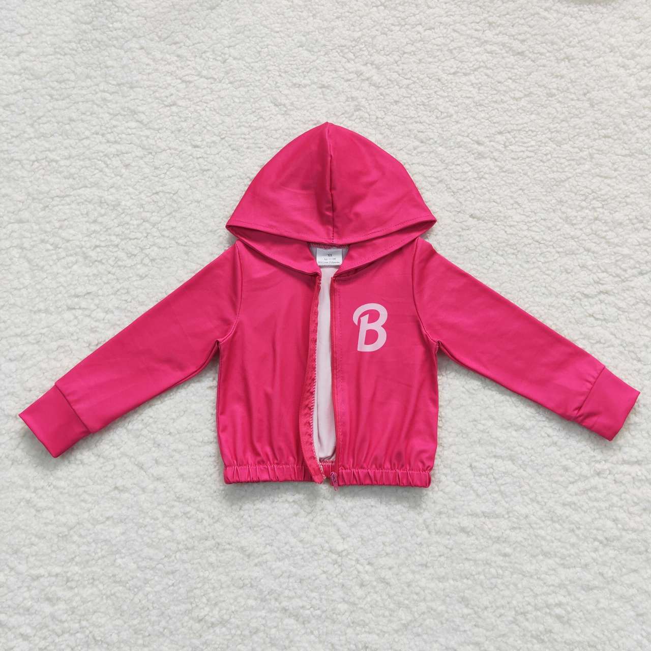 GT0330  B Pink Cartoon   Girls Long Sleeve Hoodies Top