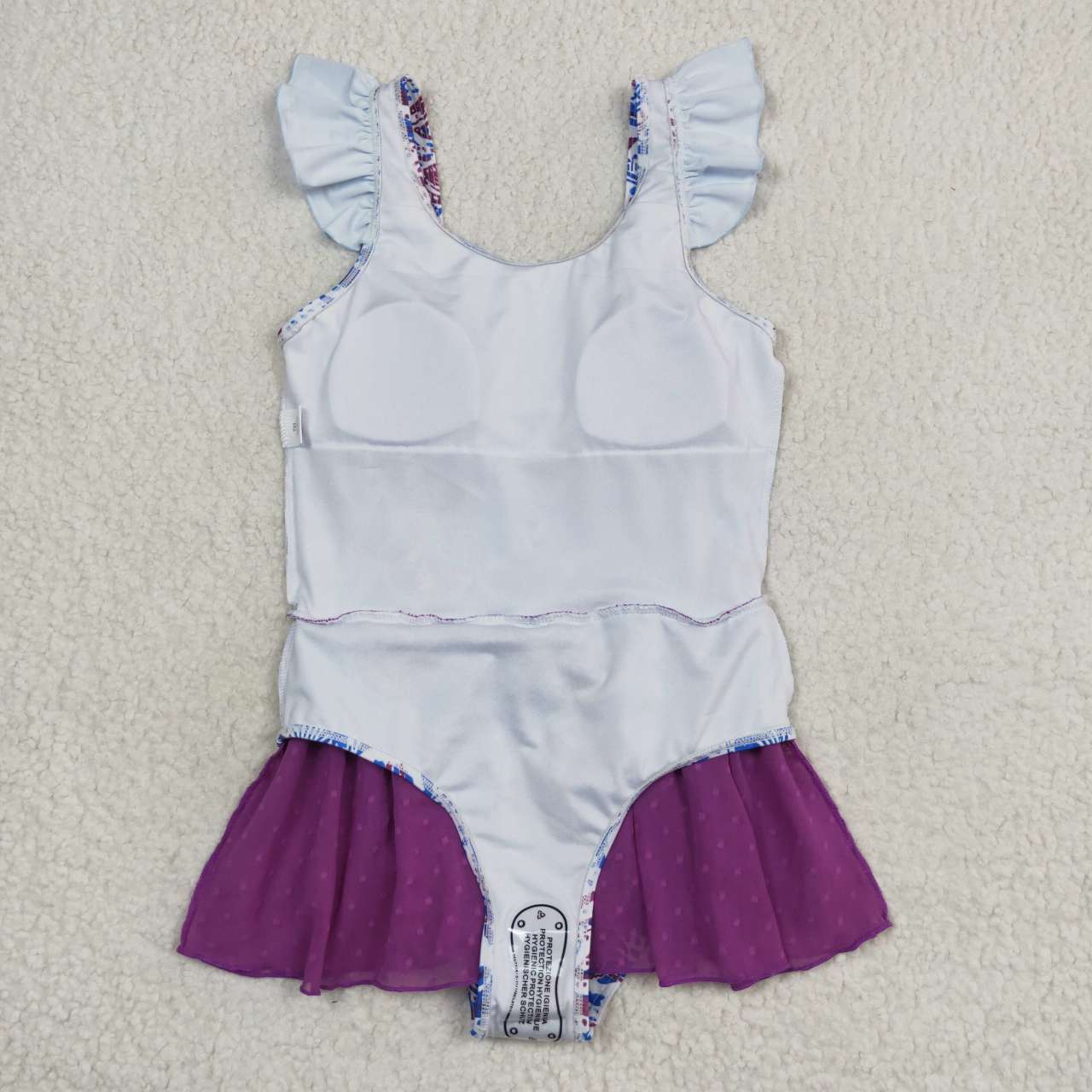 S0154 Blue Purple Mermaid Scale Girls Swimming Bathing Suits Swimsuits