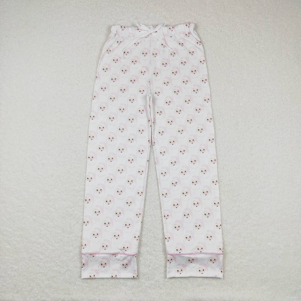 P0269  Adult Christmas Pink Santa Girls Bell Pants