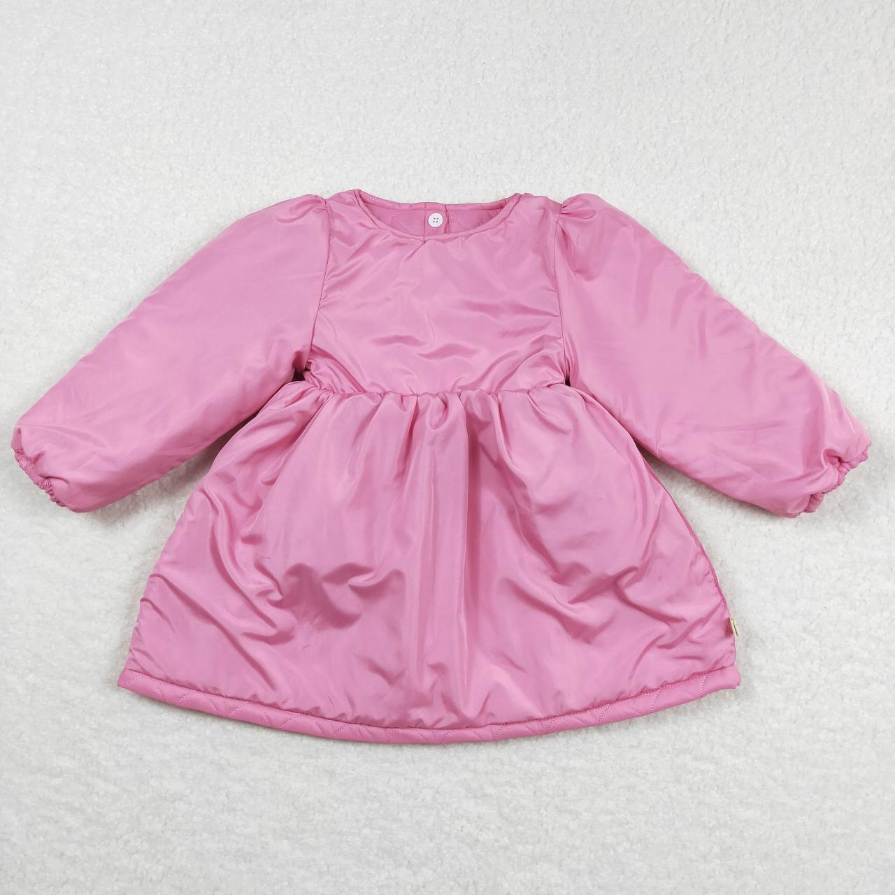 GLD0269  Pink Winber   Girls Long Sleeve Dresses