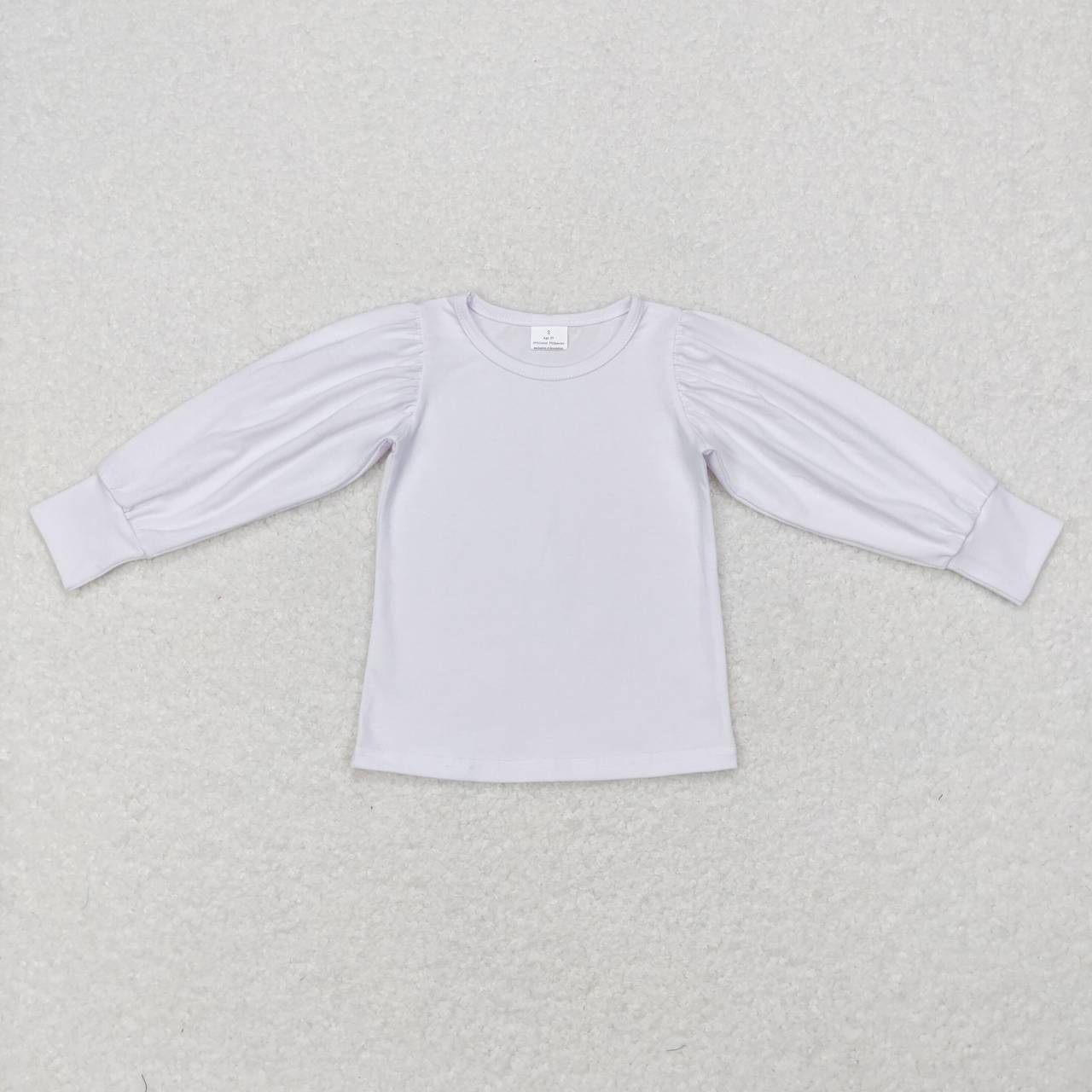 GT0370  White  Girls Long Sleeve Top T-shirts