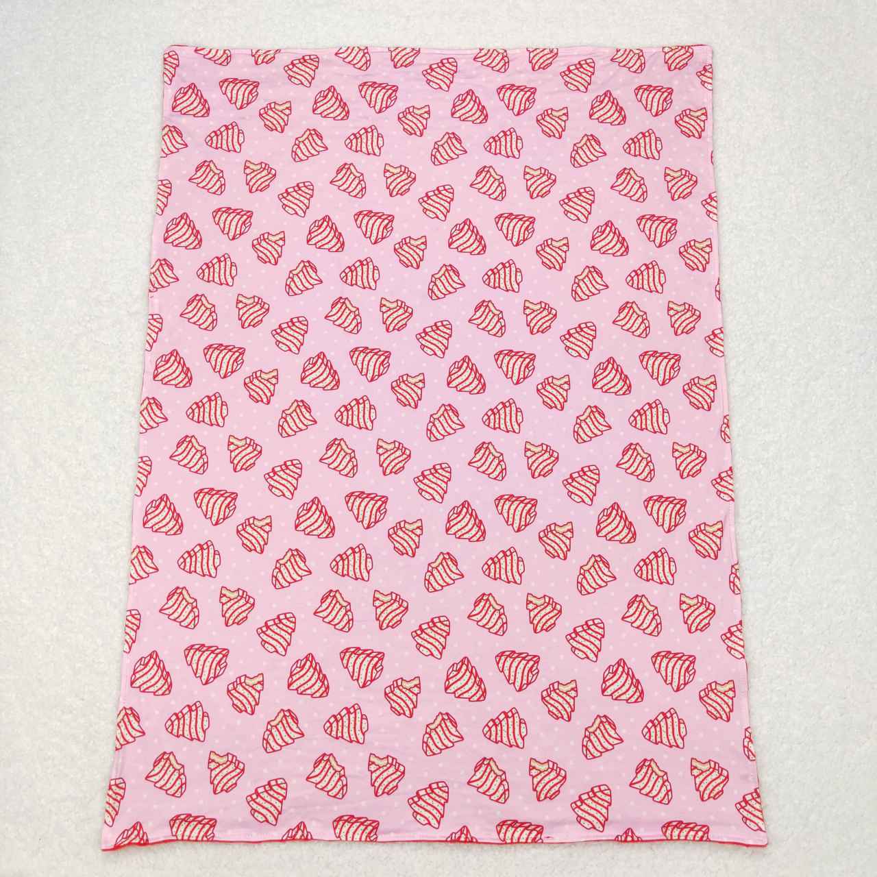 BL0089 christmas tree pink Print Blanket