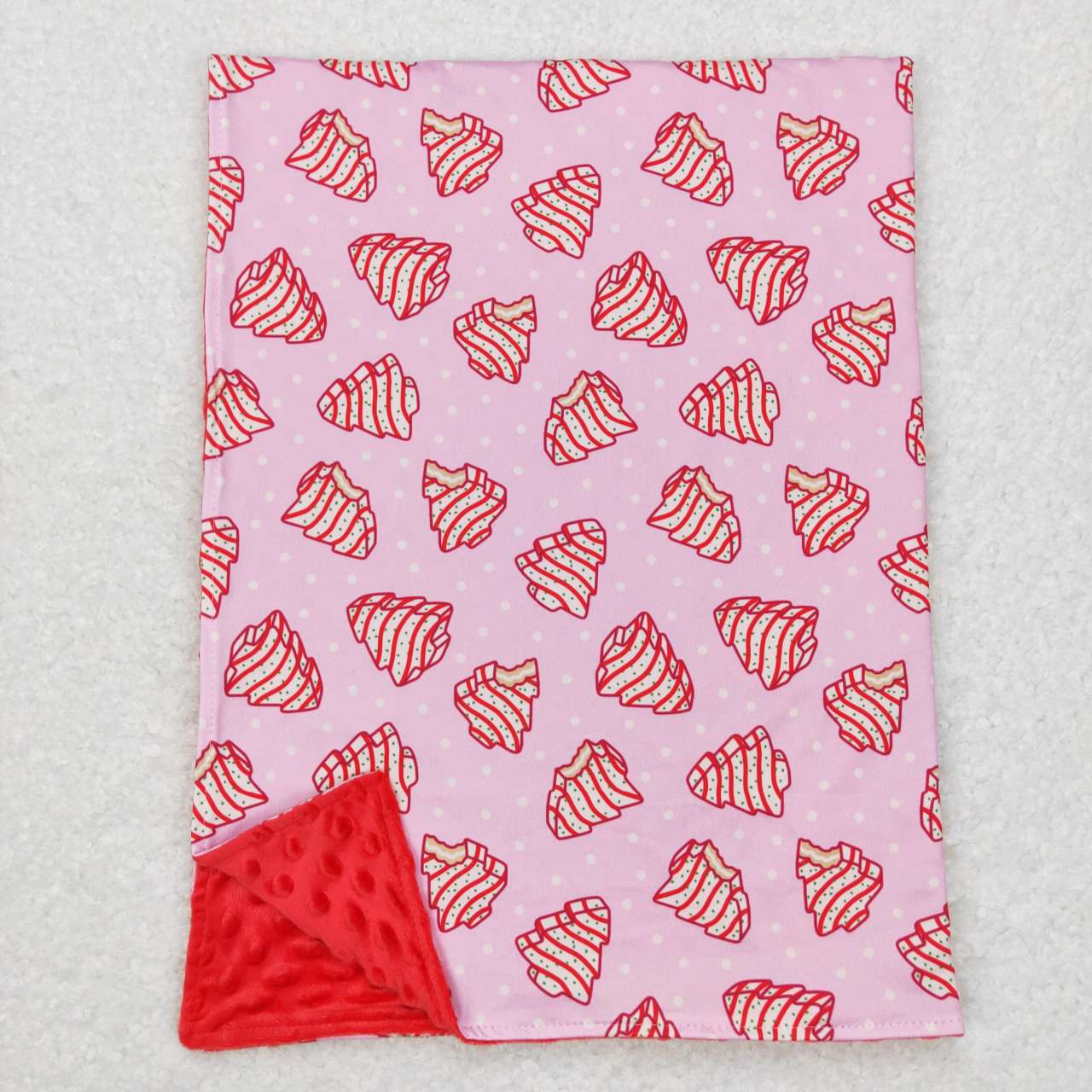 BL0089 christmas tree pink Print Blanket