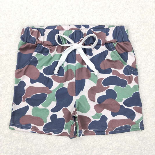 SS0141  camo Leopard Boys Shorts Pants