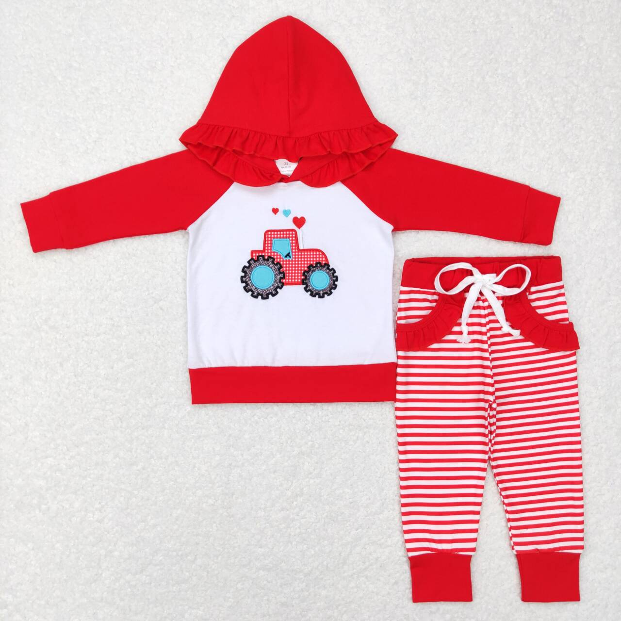 GLP0913  red valentine love  Girls Long Sleeve Hoodies Outfits