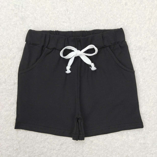 SS0137  Black   Boys Shorts Pants