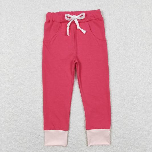 P0352  pink  Girls Long Pants