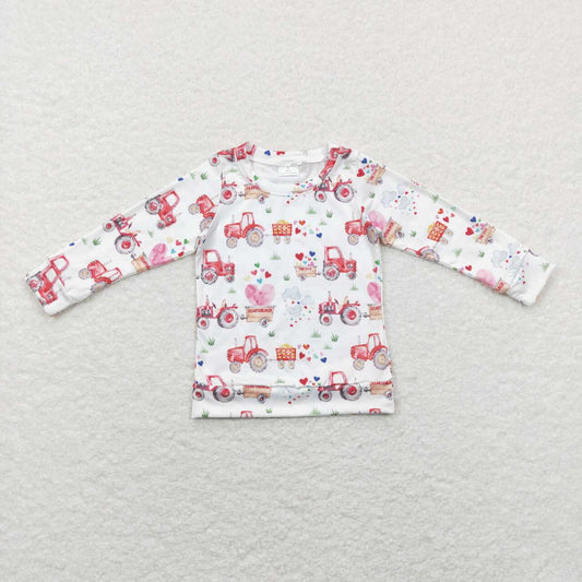 BT0487 Valentine Love  Boys Long Sleeve Top T-shirts