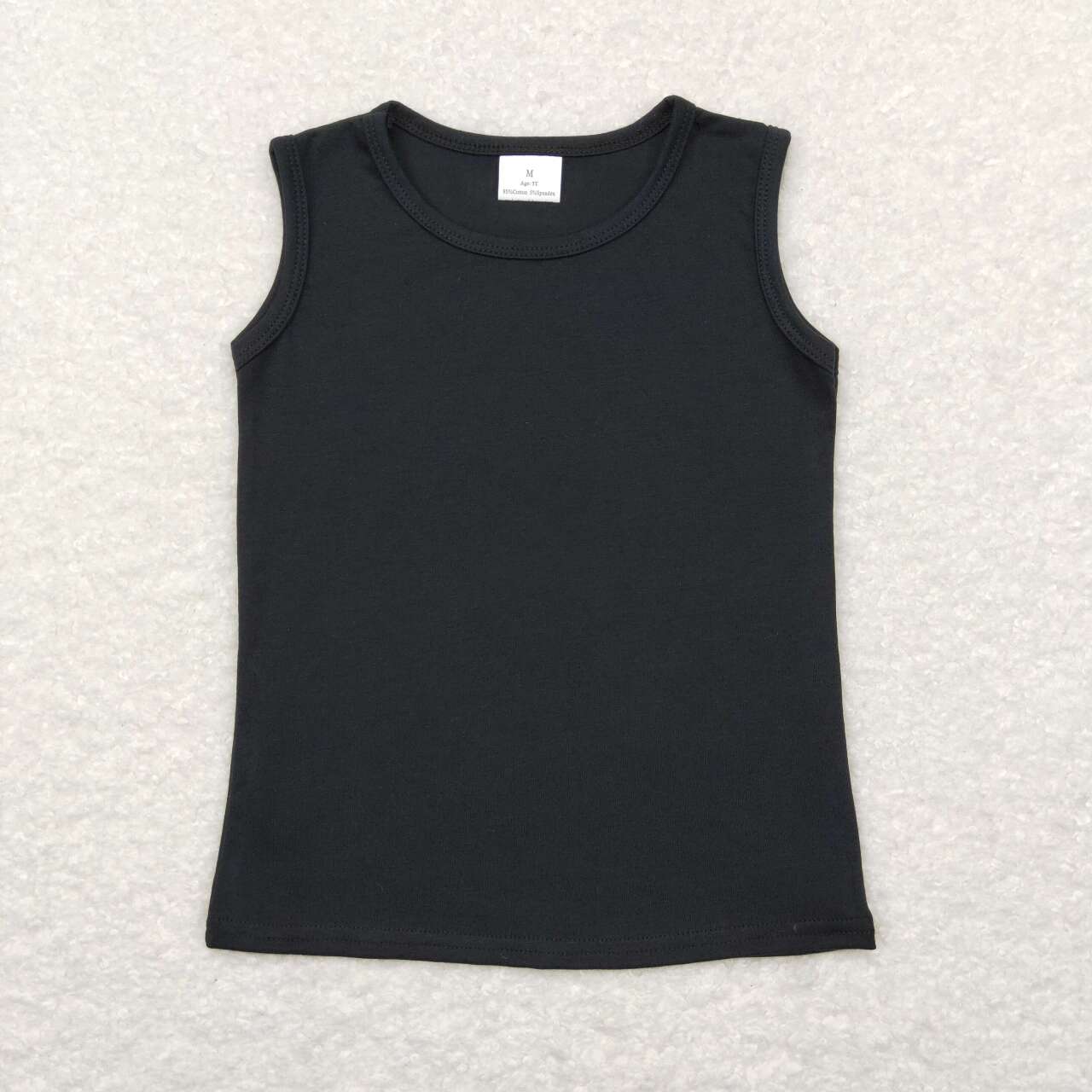 GT0419 Black  Girls Short Sleeve Top T-shirts