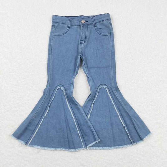 D6-29 Blue Distress Girls Denim Jeans